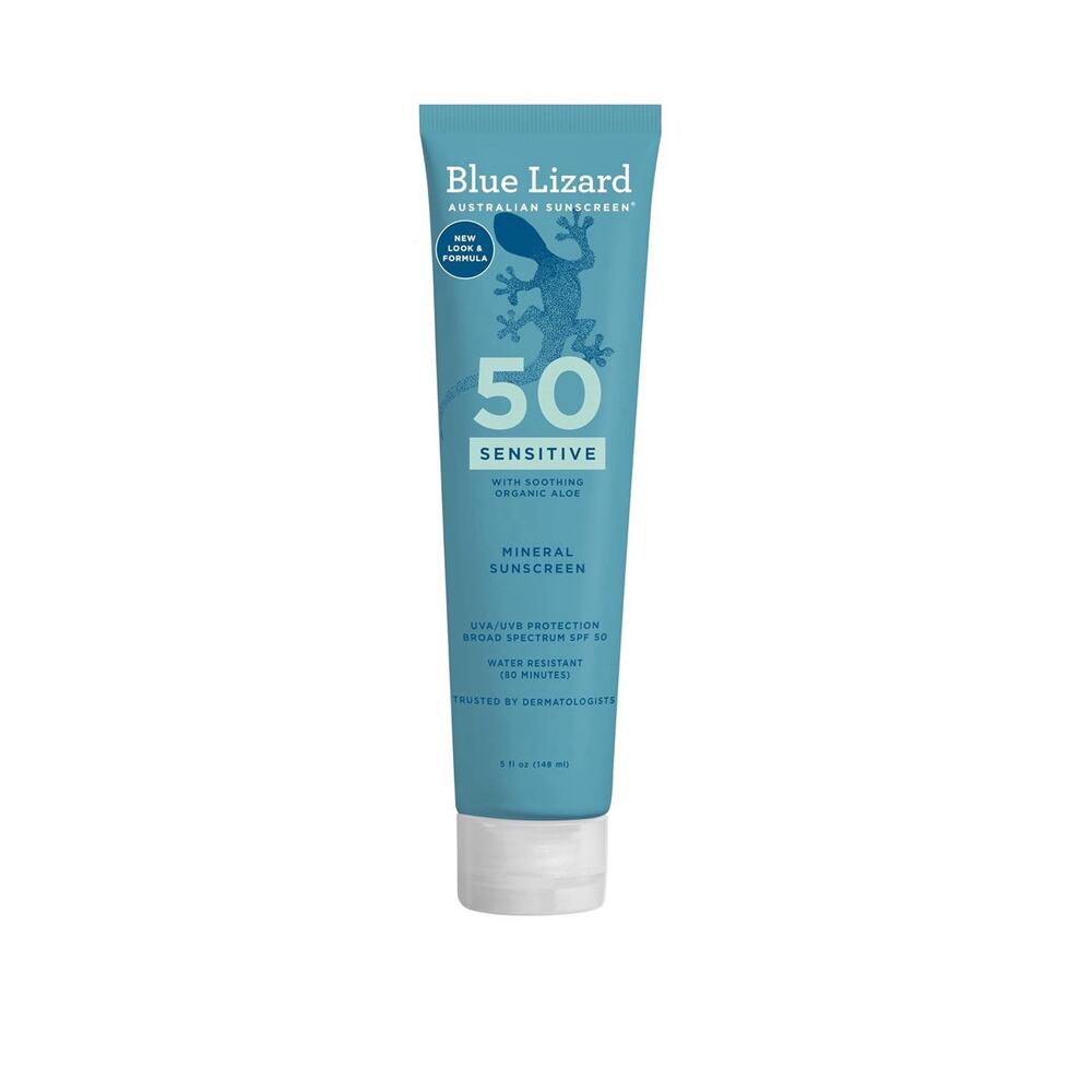 Blue Lizard Australian Sunscreen Sensitive SPF 50 Lotion, 5 oz Tube